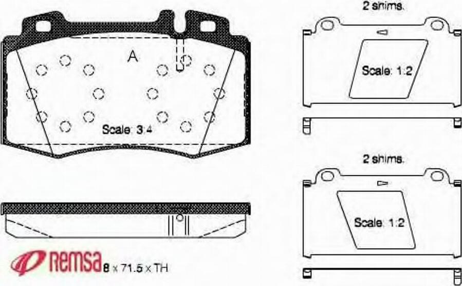 Metzger 076900 - Kit pastiglie freno, Freno a disco autozon.pro