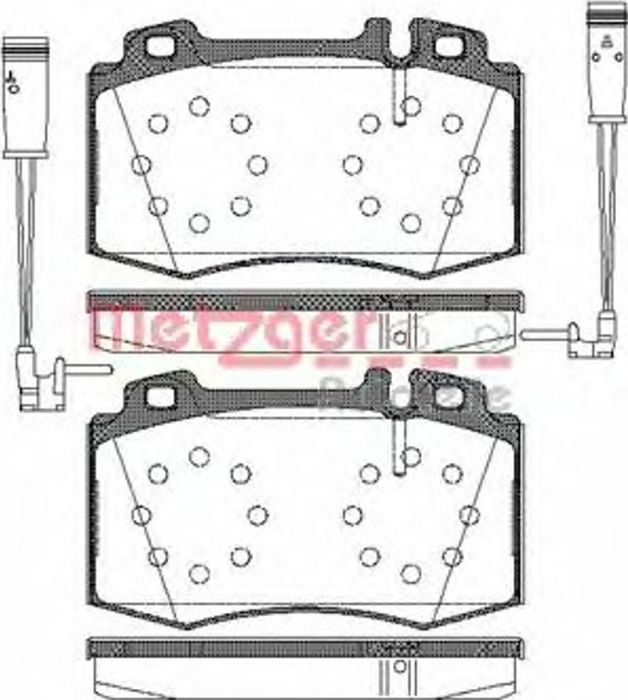 Metzger 076902 - Kit pastiglie freno, Freno a disco autozon.pro