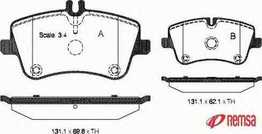 Metzger 076800 - Kit pastiglie freno, Freno a disco autozon.pro