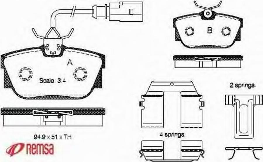 Metzger 076712 - Kit pastiglie freno, Freno a disco autozon.pro