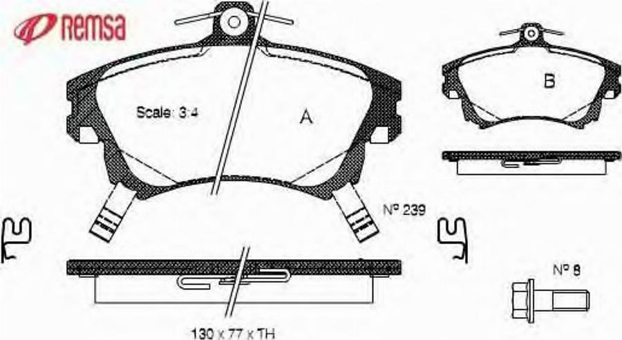 Metzger 0708.02 - Kit pastiglie freno, Freno a disco autozon.pro