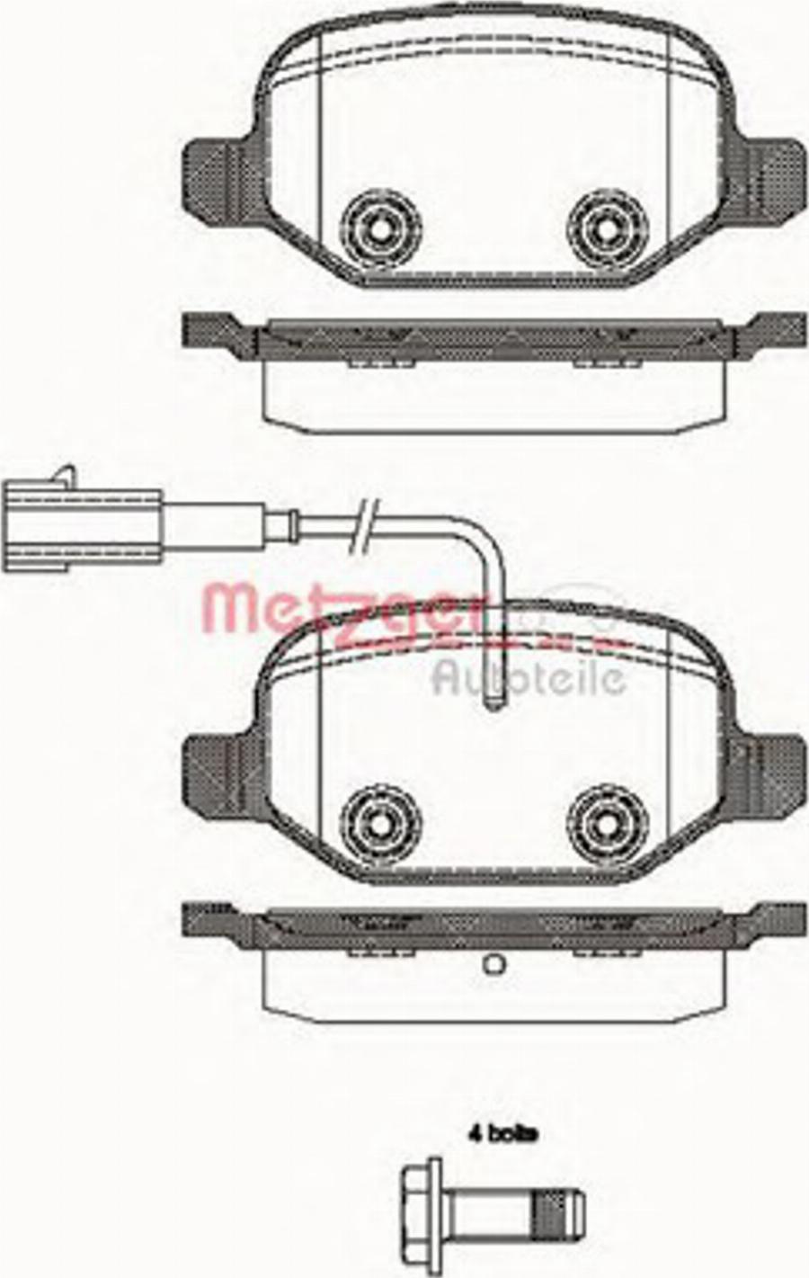 Metzger 0727.02 - Kit pastiglie freno, Freno a disco autozon.pro