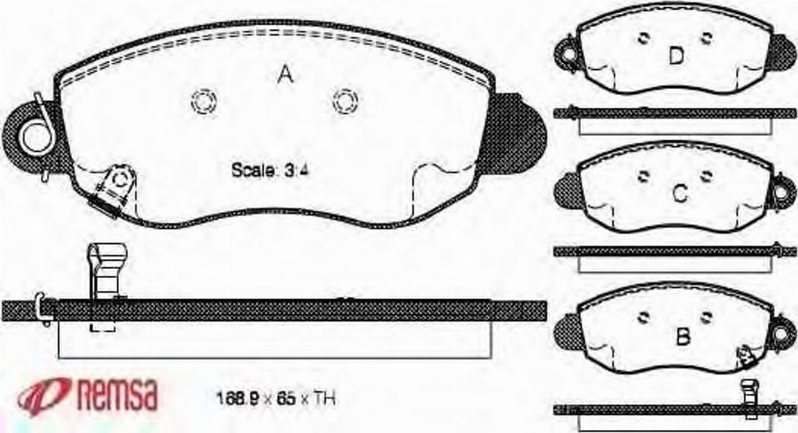 Metzger 0772.02 - Kit pastiglie freno, Freno a disco autozon.pro