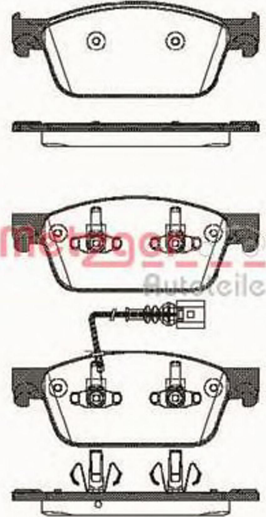 Metzger 1440.01 - Kit pastiglie freno, Freno a disco autozon.pro