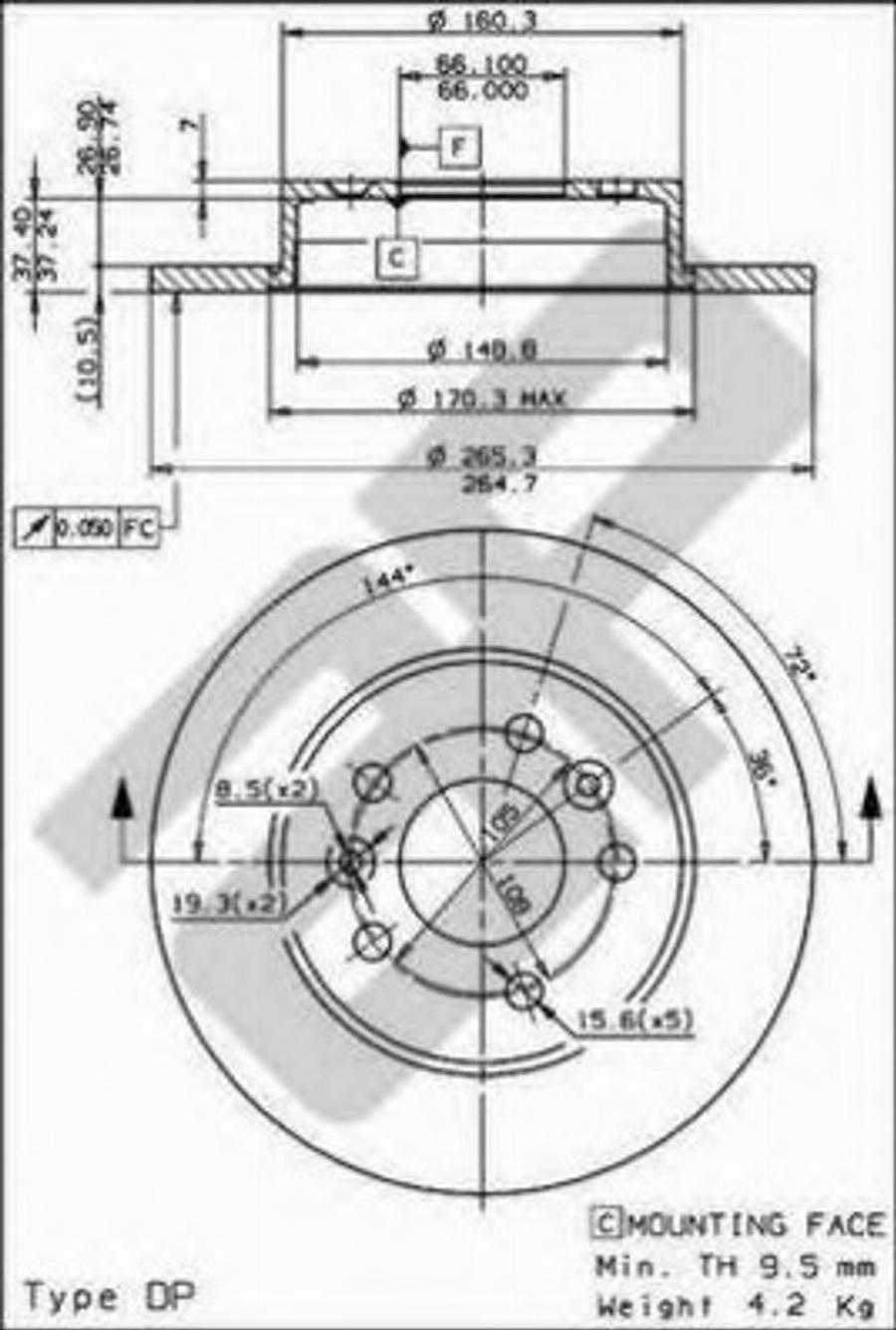 Metzger 14415 - Kit pastiglie freno, Freno a disco autozon.pro