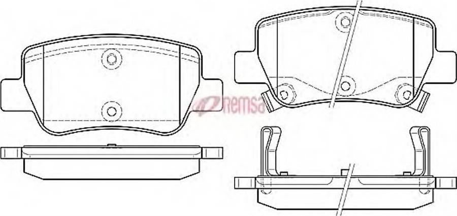 Metzger 140302 - Kit pastiglie freno, Freno a disco autozon.pro