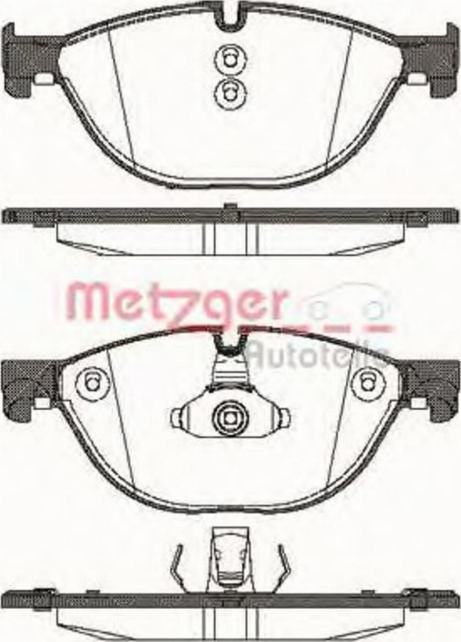 Metzger 1414.00 - Kit pastiglie freno, Freno a disco autozon.pro