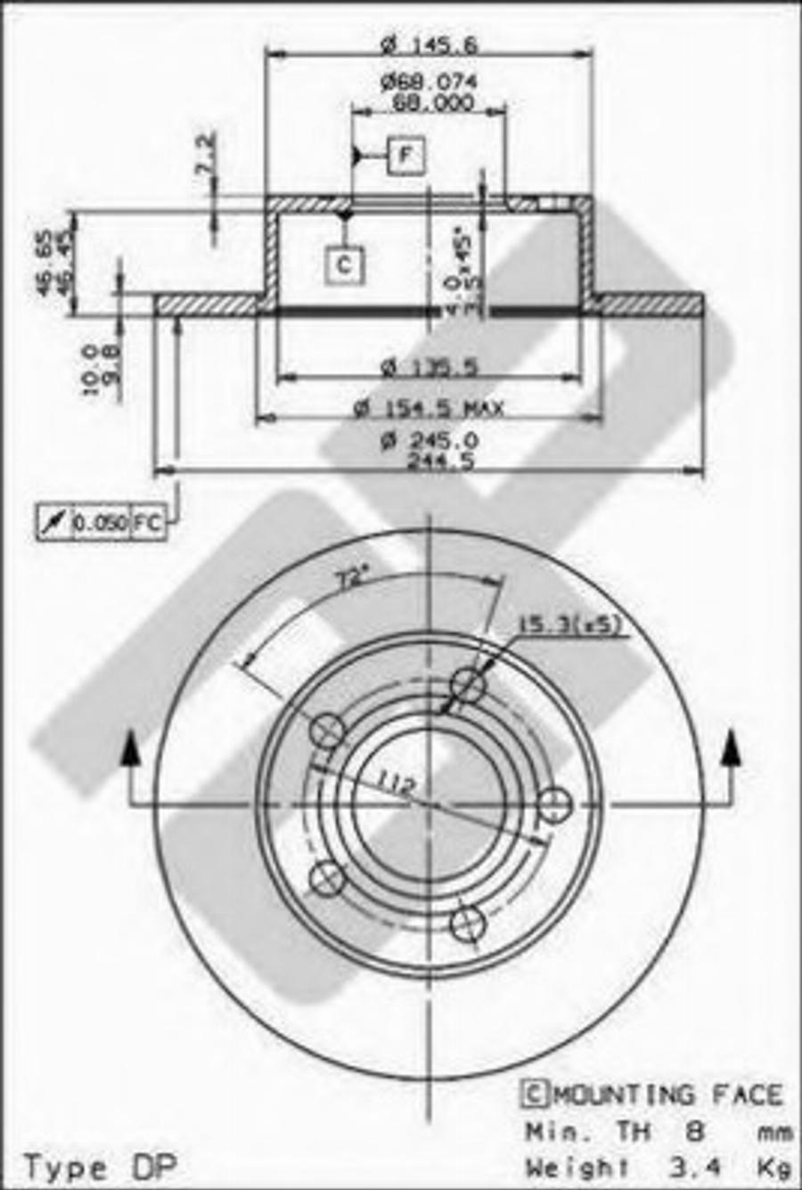 Metzger 14817 - Discofreno autozon.pro