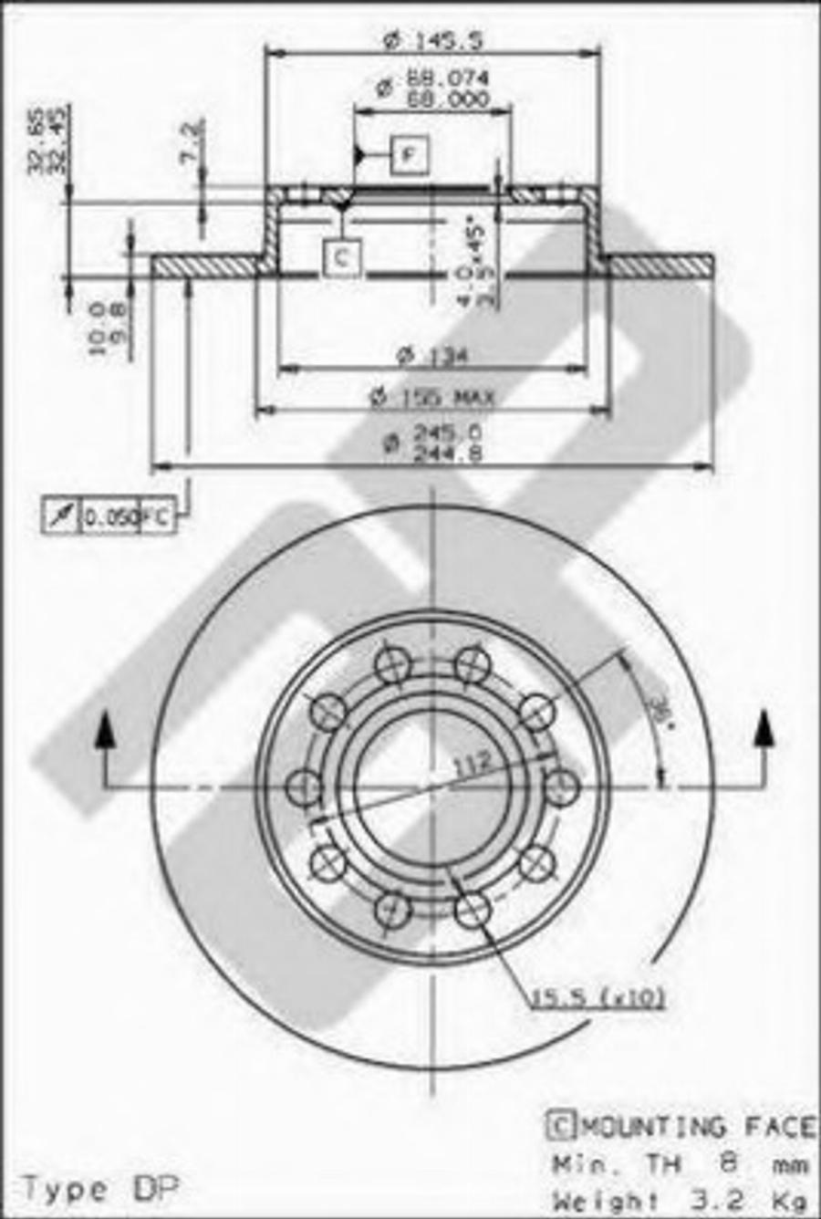 Metzger 14839 V - Discofreno autozon.pro