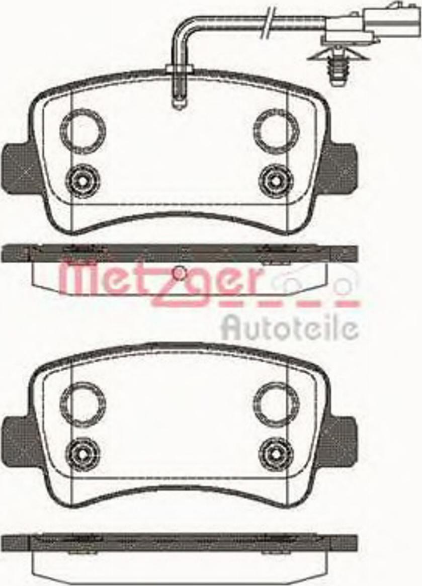 Metzger 1439.01 - Kit pastiglie freno, Freno a disco autozon.pro