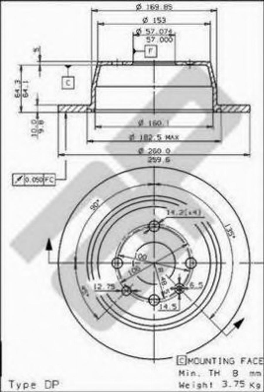 Metzger 14365 - Discofreno autozon.pro