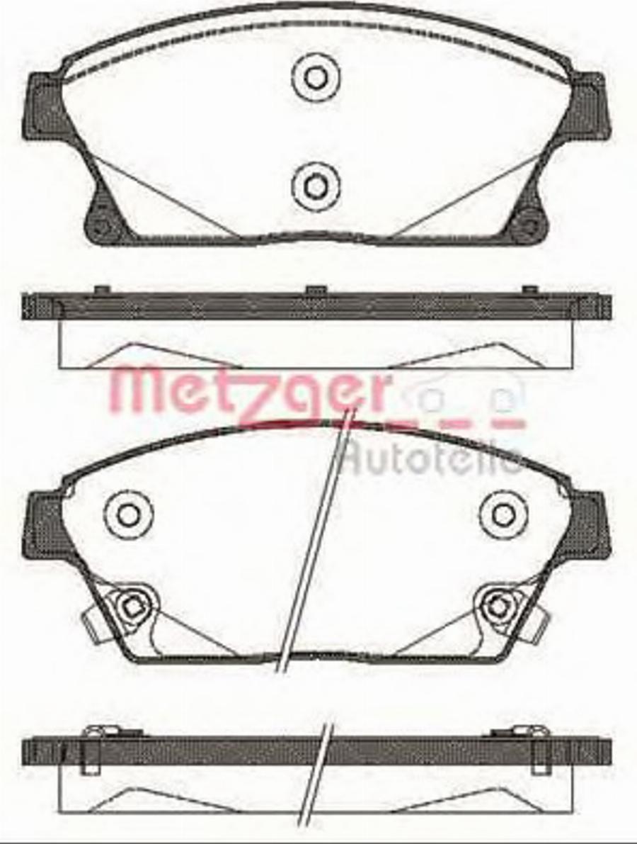 Metzger 1431.02 - Kit pastiglie freno, Freno a disco autozon.pro