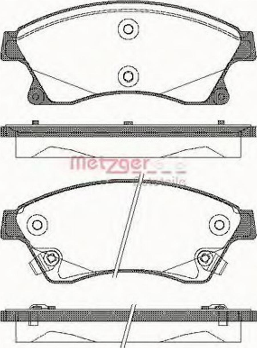 Metzger 143112 - Kit pastiglie freno, Freno a disco autozon.pro