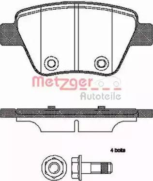 Metzger 1420.00 - Kit pastiglie freno, Freno a disco autozon.pro