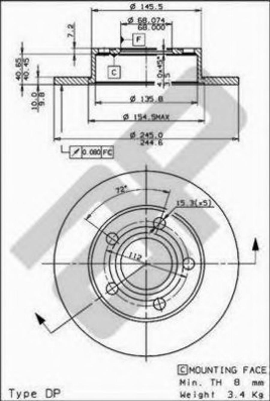 Metzger 14704 - Discofreno autozon.pro