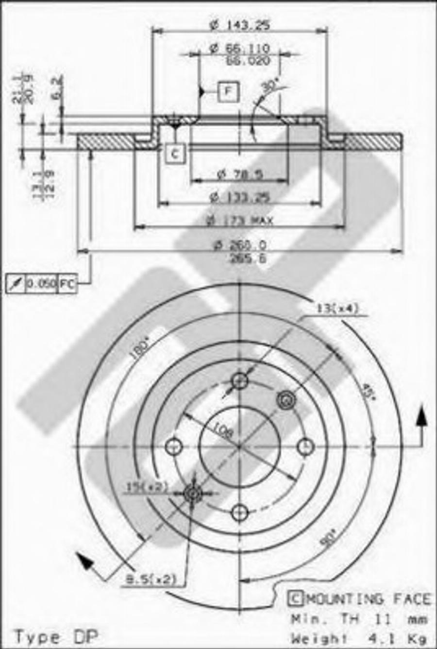 Metzger 14711 - Discofreno autozon.pro