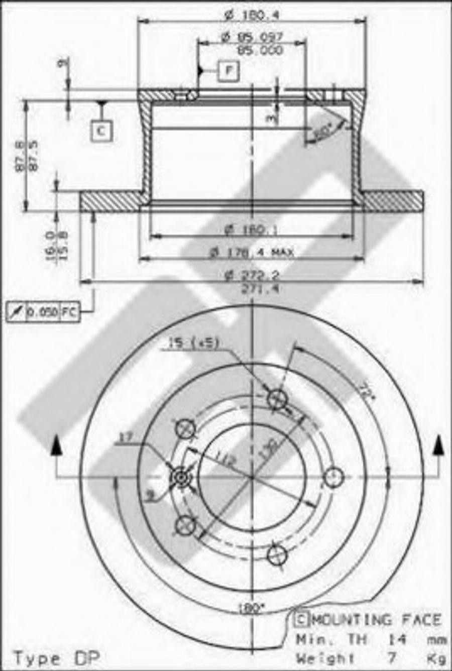 Metzger 15376 - Discofreno autozon.pro