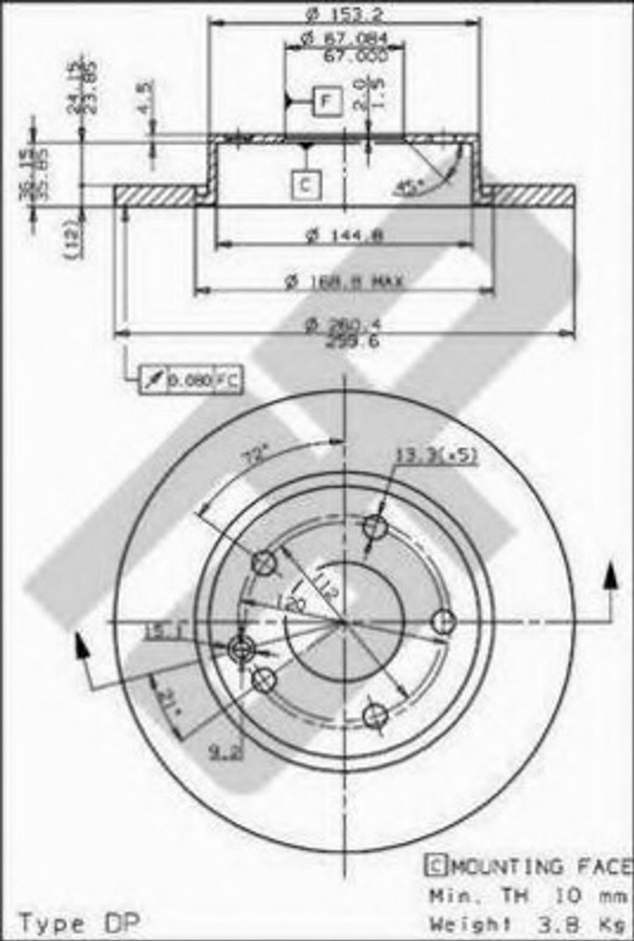 Metzger 15370V - Discofreno autozon.pro