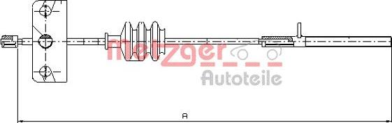 Metzger 1651.10 - Cavo comando, Freno stazionamento autozon.pro