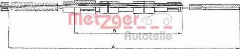 Metzger 10.9030 - Cavo comando, Freno stazionamento autozon.pro