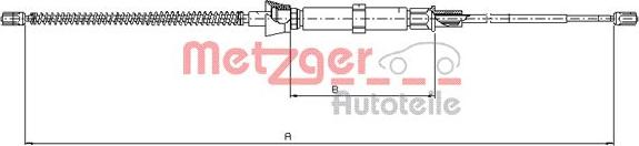 Metzger 10.9032 - Cavo comando, Freno stazionamento autozon.pro