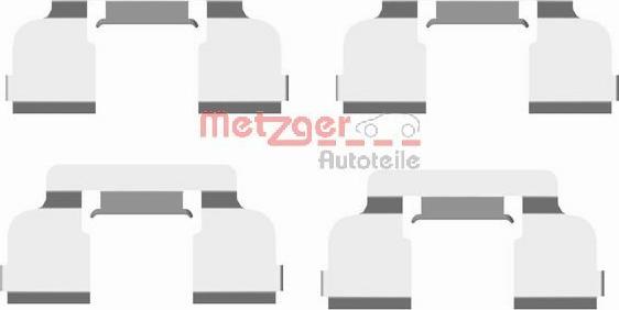 Metzger 109-1698 - Kit accessori, Pastiglia freno autozon.pro