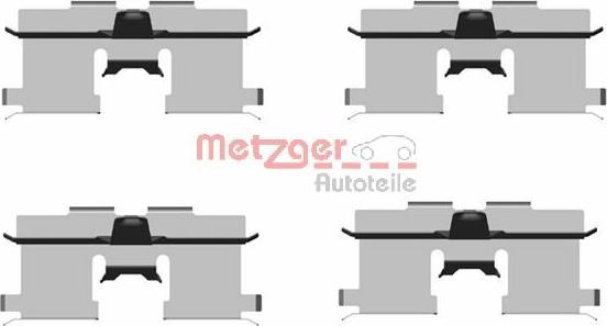 Metzger 109-1692 - Kit accessori, Pastiglia freno autozon.pro