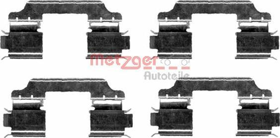 Metzger 109-1654 - Kit accessori, Pastiglia freno autozon.pro