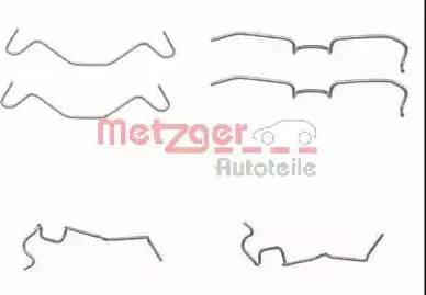 Metzger 109-1650 - Kit accessori, Pastiglia freno autozon.pro