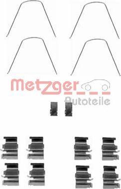 Metzger 109-1651 - Kit accessori, Pastiglia freno autozon.pro