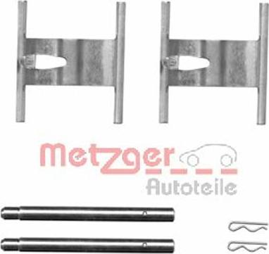 Metzger 109-1660 - Kit accessori, Pastiglia freno autozon.pro