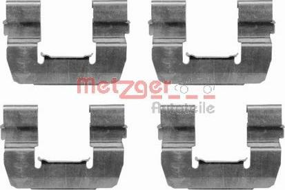 Metzger 109-1668 - Kit accessori, Pastiglia freno autozon.pro