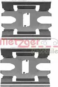 Metzger 109-1663 - Kit accessori, Pastiglia freno autozon.pro