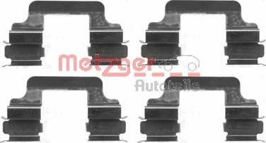 Metzger 109-1610 - Kit accessori, Pastiglia freno autozon.pro