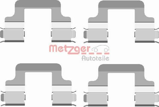 Metzger 109-1679 - Kit accessori, Pastiglia freno autozon.pro