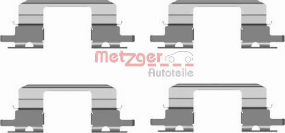 Metzger 109-1672 - Kit accessori, Pastiglia freno autozon.pro