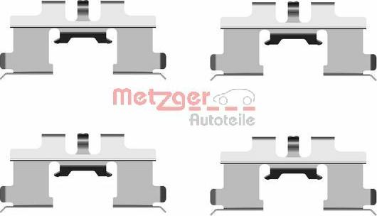 Metzger 109-1677 - Kit accessori, Pastiglia freno autozon.pro