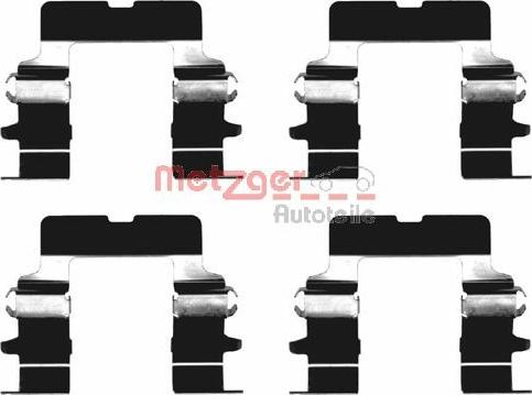 Metzger 109-1161 - Kit accessori, Pastiglia freno autozon.pro