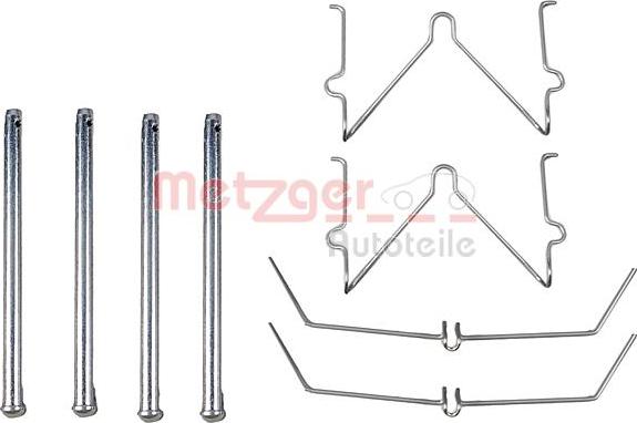 Metzger 109-1129 - Kit accessori, Pastiglia freno autozon.pro