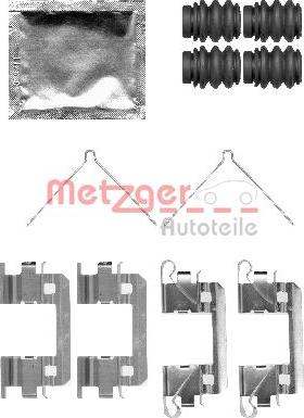 Metzger 109-1811 - Kit accessori, Pastiglia freno autozon.pro