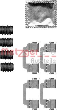 Metzger 109-1828 - Kit accessori, Pastiglia freno autozon.pro