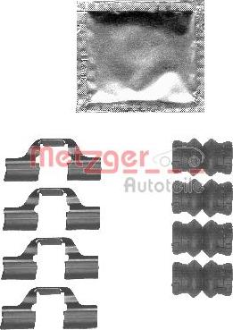 Metzger 109-1827 - Kit accessori, Pastiglia freno autozon.pro