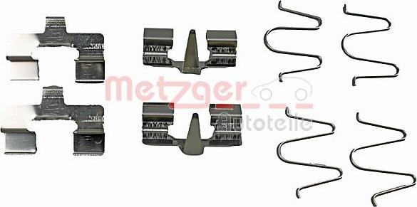 Metzger 109-1207 - Kit accessori, Pastiglia freno autozon.pro