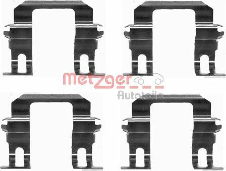 Metzger 109-1275 - Kit accessori, Pastiglia freno autozon.pro