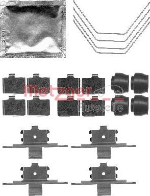 Metzger 109-1791 - Kit accessori, Pastiglia freno autozon.pro