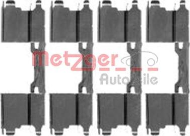 Metzger 109-1762 - Kit accessori, Pastiglia freno autozon.pro