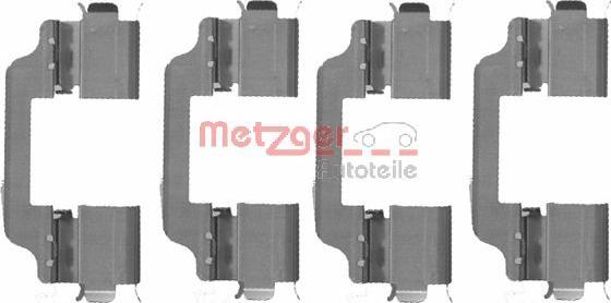 Metzger 109-1707 - Kit accessori, Pastiglia freno autozon.pro