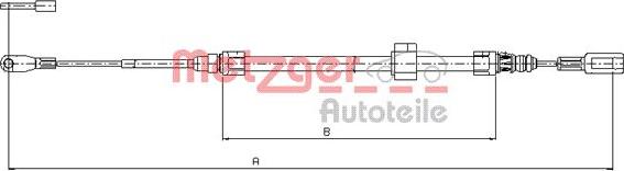 Metzger 10.9881 - Cavo comando, Freno stazionamento autozon.pro