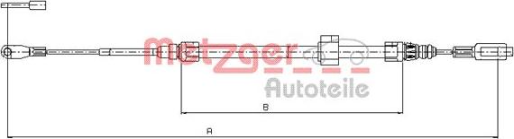 Metzger 10.9883 - Cavo comando, Freno stazionamento autozon.pro