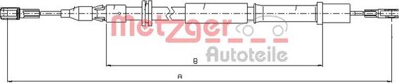 Metzger 10.9832 - Cavo comando, Freno stazionamento autozon.pro